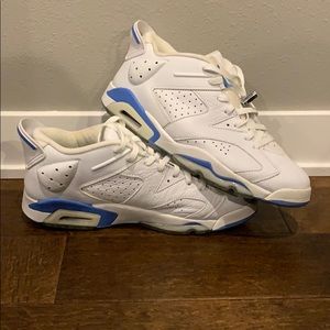Air Jordan VI 6 low white university blue sz 12.5